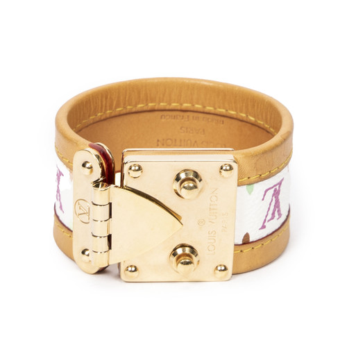 Louis Vuitton Monogram Multicolors S Lock Bracelet White