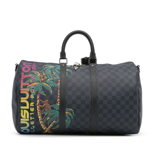 Louis Vuitton Keepall Bandoulière 45 Blue autres Toiles