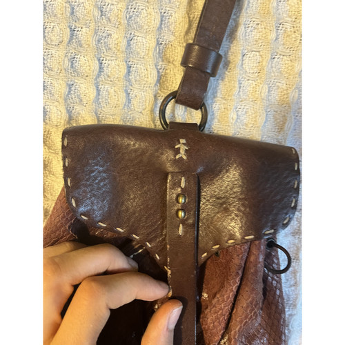 HENRY BEGUELIN Donna Borsa a tracolla in Pelle in Marrone