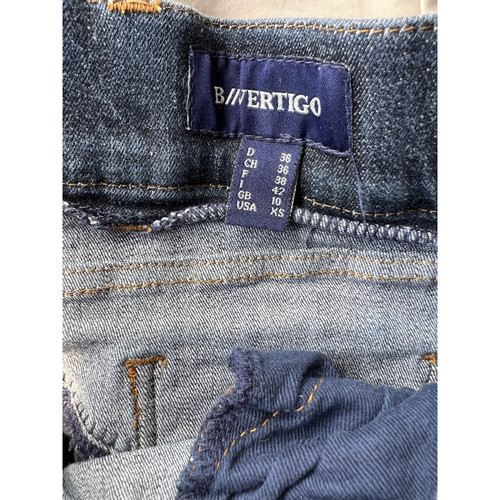VERTIGO Dames Jeans in Blauw in Maat: W24 | Tweedehands