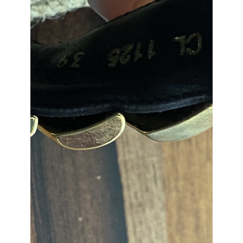 LOUIS VUITTON Damen Sandalen aus Leder in Braun Größe: EU 41