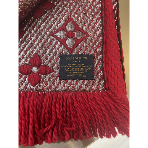 Louis Vuitton Beige Wool & Silk Logomania Shine Scarf Louis Vuitton