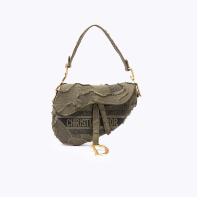 Christian Dior Saddle Bag in Groen