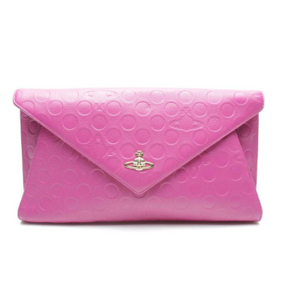 Vivienne Westwood Clutch Bag Leather in Pink