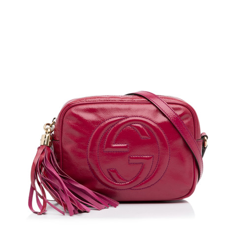 GUCCI Femme Soho Disco Bag en Cuir verni en Rose/pink