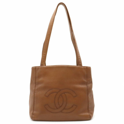 Chanel Tote Bag aus Leder in Braun