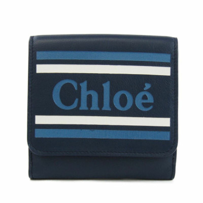 Chloé Sac à main/Portefeuille en Cuir en Bleu