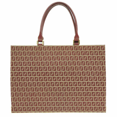 Fendi Tote bag Canvas in Rood