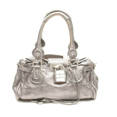 Chloé Handbag Leather in Silvery