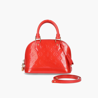 Louis Vuitton Alma BB23,5 Patent leather in Red