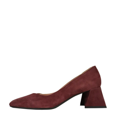 Pollini Pumps/Peeptoes Leather in Violet