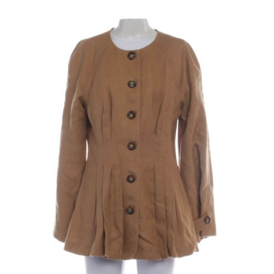 Veronica Beard Jacket/Coat Linen in Brown