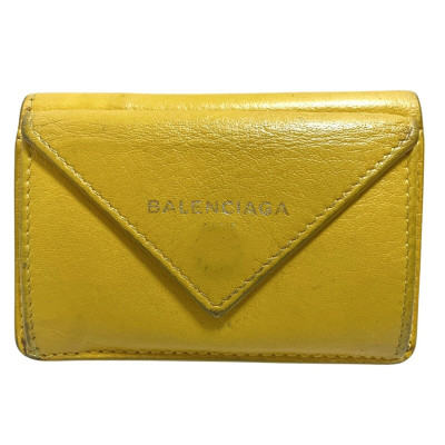Balenciaga Papier Leather in Yellow