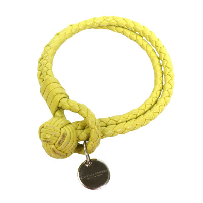 Bottega Veneta Bracelet/Wristband Leather in Yellow