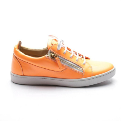 Giuseppe Zanotti Sneakers Leer in Oranje
