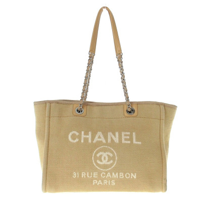 Chanel Deauville Canvas in Beige