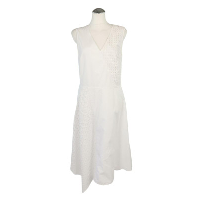 Dkny Kleid aus Baumwolle in Weiß