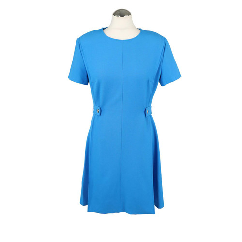 HUGO BOSS Damen Kleid aus Viskose in Blau Größe: DE 38