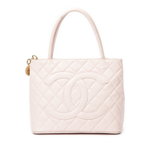 CHANEL Women's Tote bag Leather in Pink