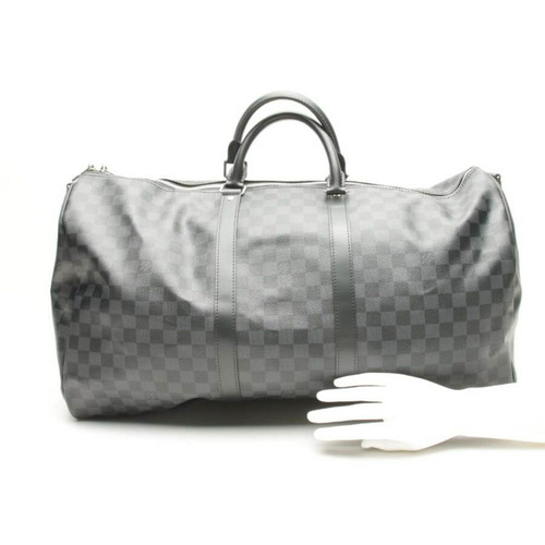 sac de voyage louis vuitton keepall 55 a main en toile