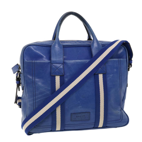 BALLY Damen Handtasche aus Leder in Blau | Second Hand