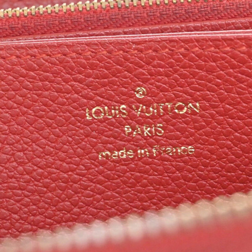 LOUIS VUITTON Dames Métis Compact Wallet Leer in Rood