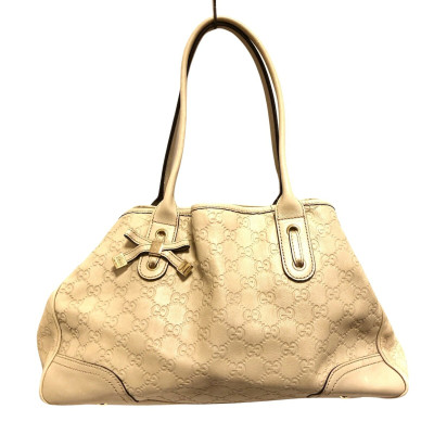 Gucci Tote bag Leather in Beige