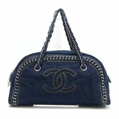 Chanel Tote bag Jeans fabric in Blue