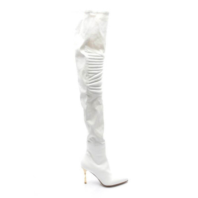 Balmain Boots Leather in White
