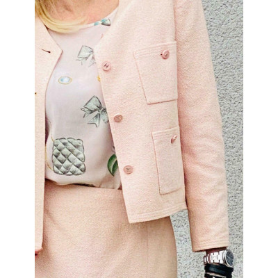 Chanel Suit Silk in Pink