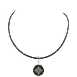 Japan Used Necklace] Used Louis Vuitton Lv Instinct/Necklace/Metal  Material/Sil