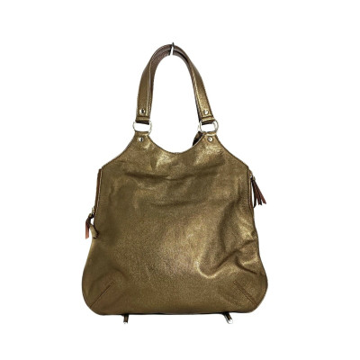 Yves Saint Laurent Tote bag Leather in Gold