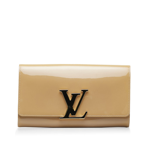 Louis Vuitton - Louis Vuitton Nude Vernis Leather Louise Clutch Bag on  Designer Wardrobe