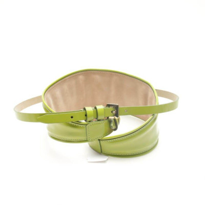 Burberry Prorsum Belt Leather in Green
