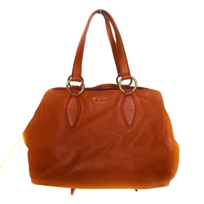 Miu Miu Handbag Leather in Ochre