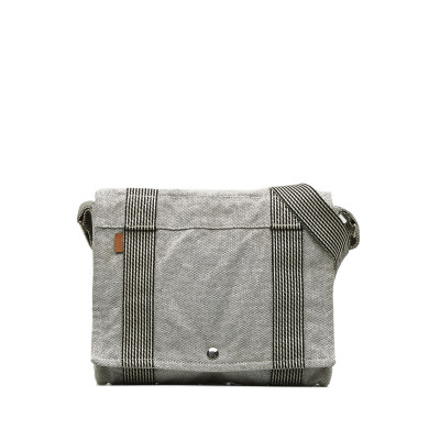 Hermès Shoulder bag Canvas in Grey