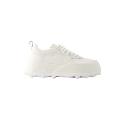 Jil Sander Sneaker in Pelle in Bianco