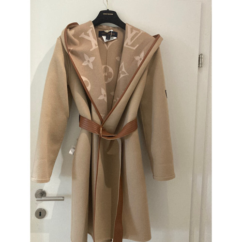 LOUIS VUITTON Damen Jacke/Mantel aus Wolle in Beige