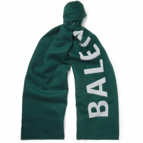 BALENCIAGA Damen Schal/Tuch aus Wolle in Grün | Second Hand