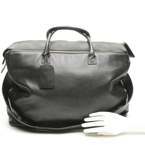 CHANEL Damen Reisetasche aus Leder in Schwarz