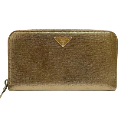 Prada Bag/Purse Leather in Gold