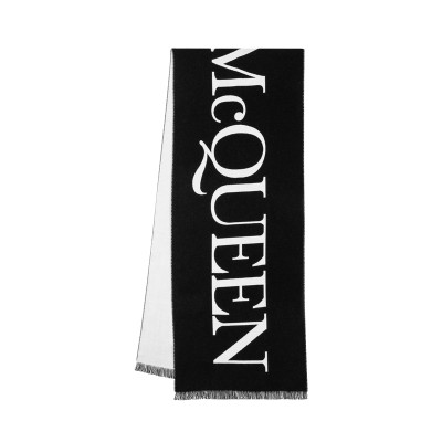 Alexander McQueen Scarf/Shawl Wool in Black