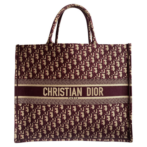 Incubus lied Algebra CHRISTIAN DIOR Dames Book Tote aus Canvas in Rot