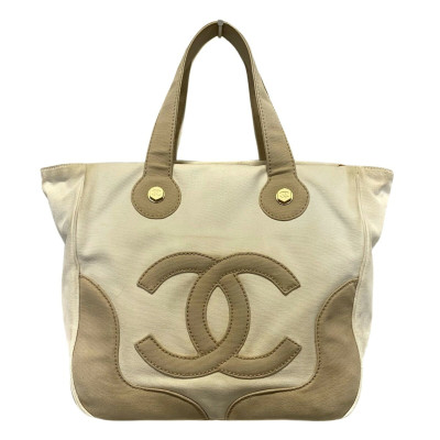 Chanel Marshmallow Tote in Tela in Cachi