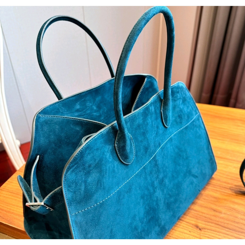 THE ROW Women s Tote bag Suede in Green Second Hand