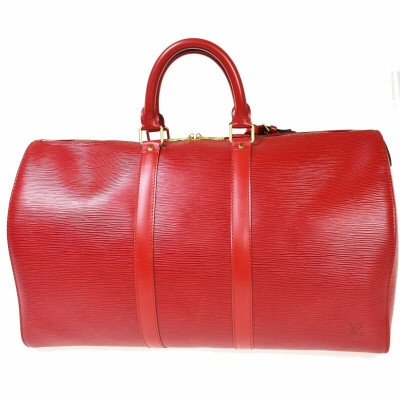 Louis Vuitton Keepall 45 Leather in Red