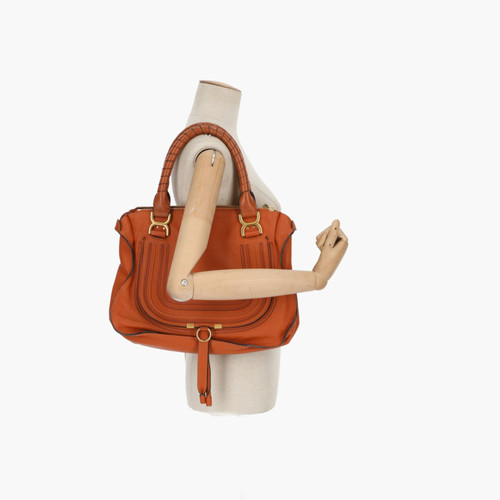 CHLOÉ Femme Marcie Bag Medium en Cuir en Orange