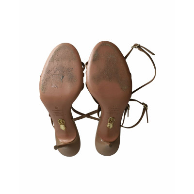 Aquazzura Sandals Leather in Nude