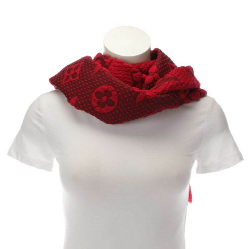 LOUIS VUITTON Damen Schal/Tuch aus Wolle in Rot