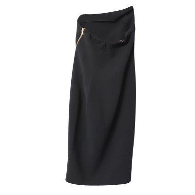 Donna Karan Dress Wool in Black